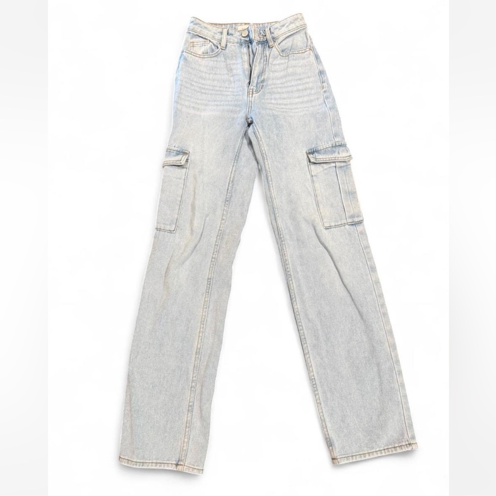 pacsun high waisted cargo jeans